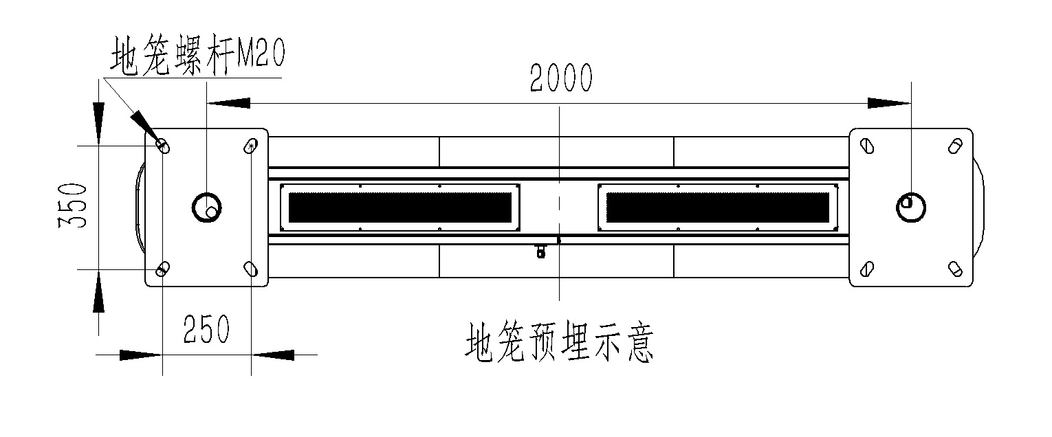 全彩屏負(fù)氧離子監(jiān)測(cè)站地籠預(yù)埋示意